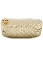 Chanel Pre-owned Diamond Quilted Clutch - Neutrals