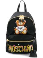 Moschino Teddy Bear Print Backpack - Black