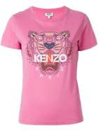 Kenzo 'tiger' Print T-shirt, Women's, Size: Xs, Pink/purple, Cotton