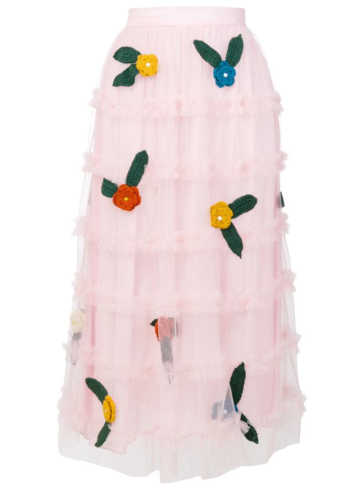 Au Jour Le Jour Tulle Skirt - Pink & Purple