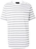 Diesel Black Gold Striped T-shirt, Men's, Size: Small, Grey, Cotton