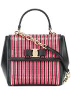 Salvatore Ferragamo Striped 'carrie' Tote