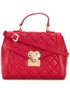 Love Moschino Small Quilted Tote, Women's, Red