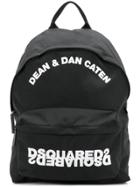 Dsquared2 Embroidered Backpack - Black