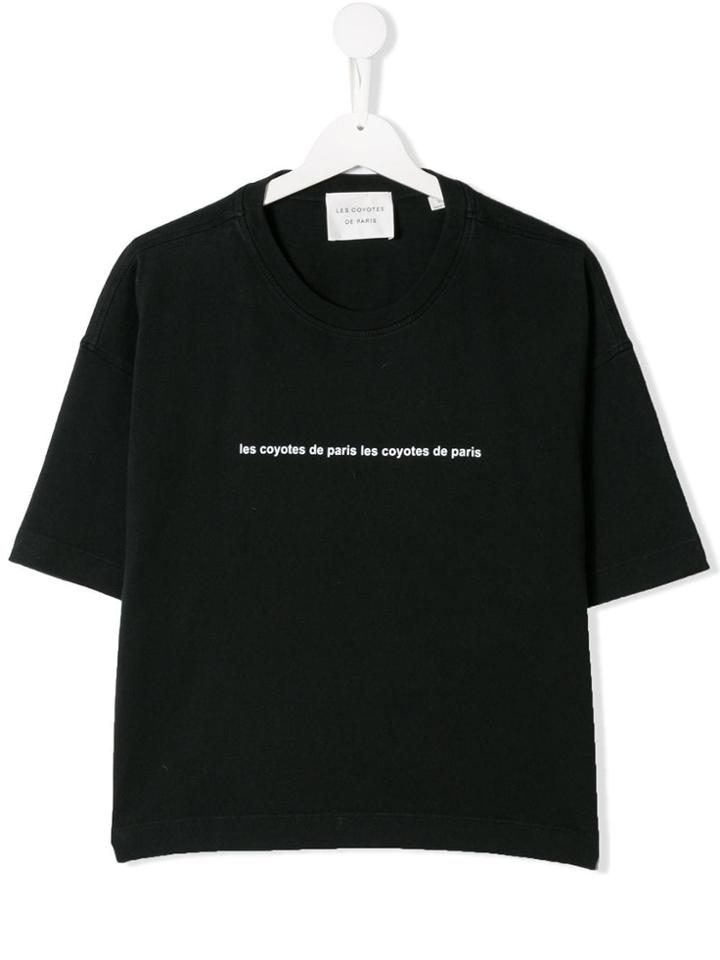 Les Coyotes De Paris Teen Laure T-shirt - Black