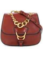 Miu Miu Chain Handle Shoulder Bag - Brown