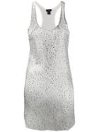 Avant Toi - Long Star Embellished Vest - Women - Viscose/crystal - One Size, Grey, Viscose/crystal
