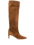 Red Valentino Red(v) Under-the-knee Slip-on Boots - Brown