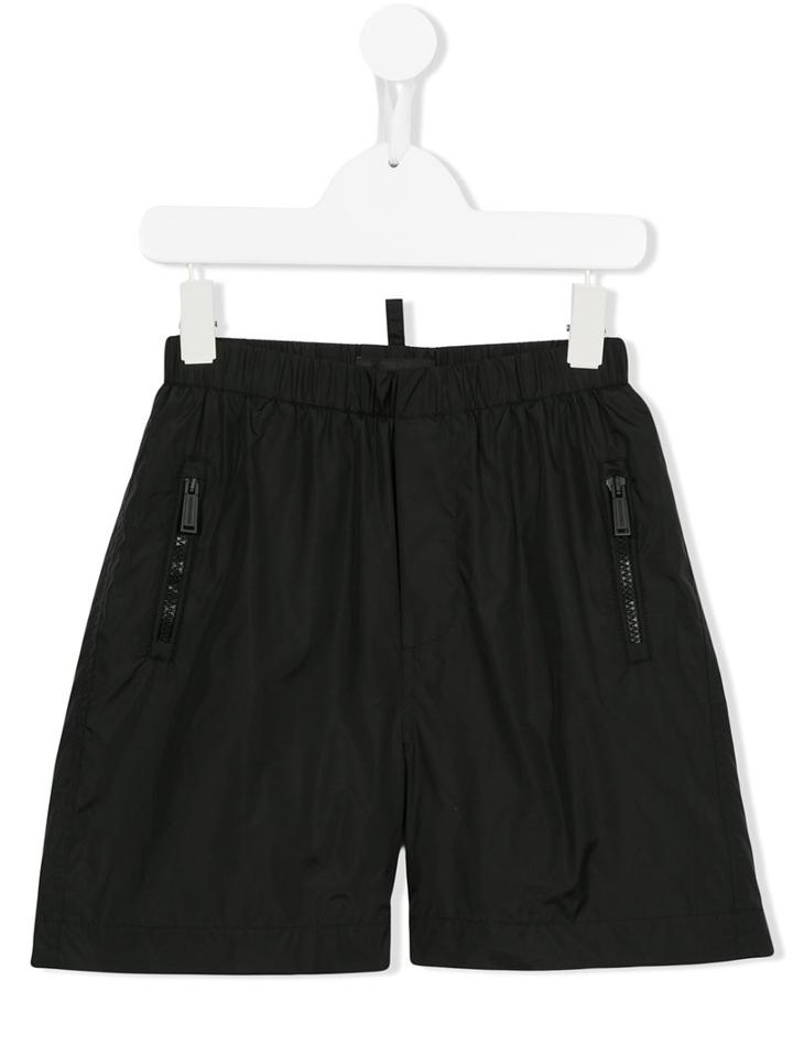 Dsquared2 Kids Drawstring Shorts, Boy's, Size: 8 Yrs, Black