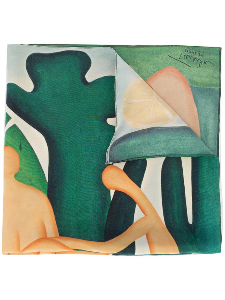 Osklen Osklen X Tarsila Antropofagia Scarf - Green