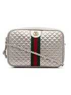 Gucci Trapuntata Quilted Leather Camera Bag - Metallic