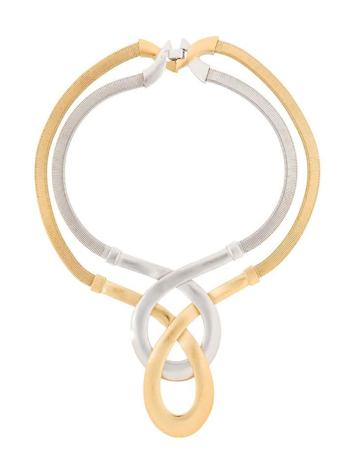 Susan Caplan Vintage 1960s Trifari Modernist Necklace - Gold