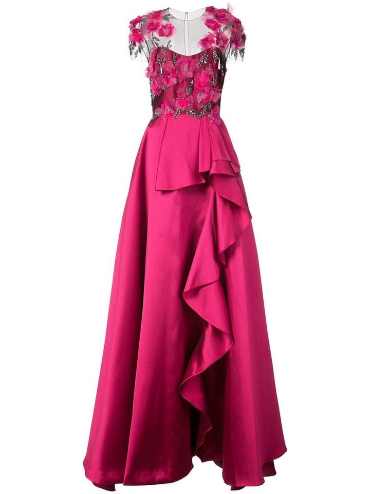 Marchesa Notte Mikado Ball Gown - Pink