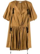 Lee Mathews Elsie Short Tunic Dress - Brown