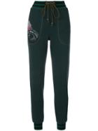 Mr & Mrs Italy Floral Print Tapered Trousers - Green