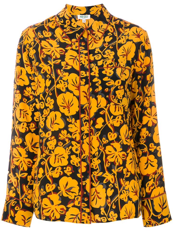 Kenzo Abstract Foliage Print Shirt - Multicolour