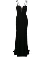 Francesco Paolo Salerno Strappy Evening Dress - Black