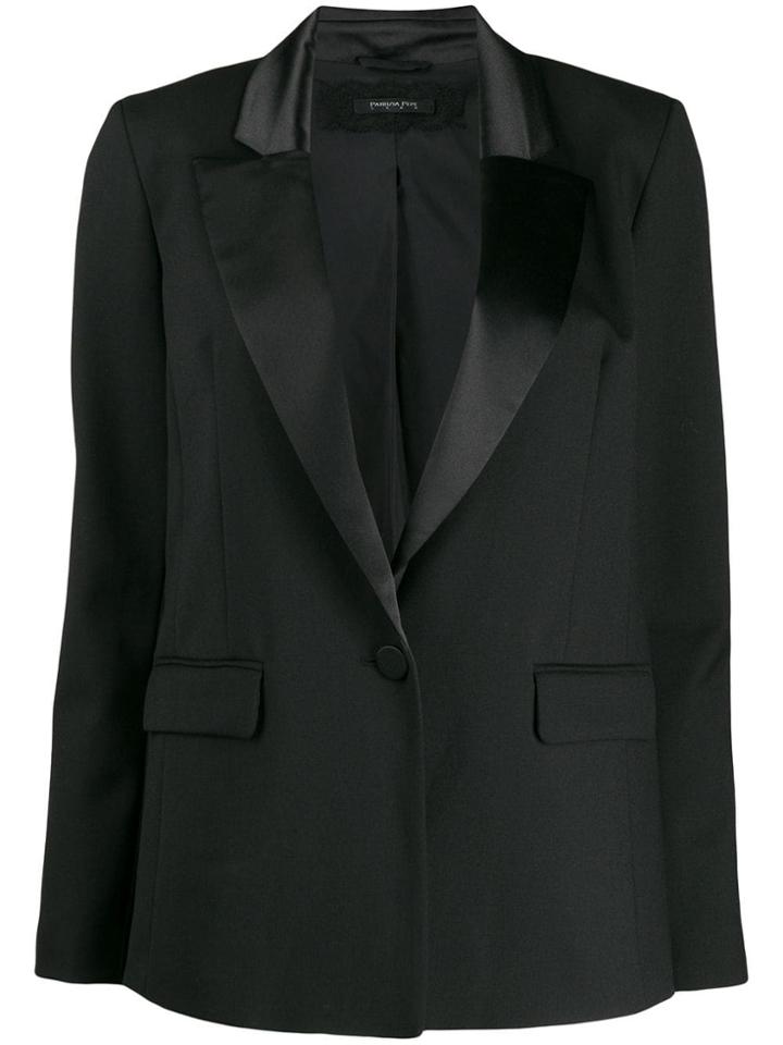 Patrizia Pepe Single-breasted Blazer - Black