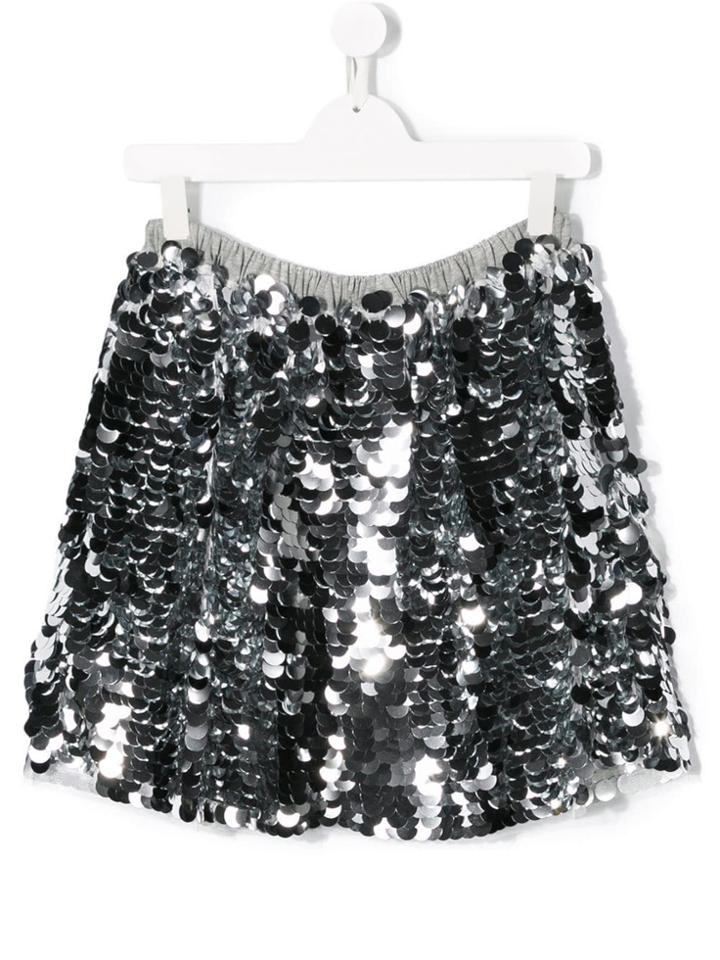 Douuod Kids Teen Sequin Skirt - Silver