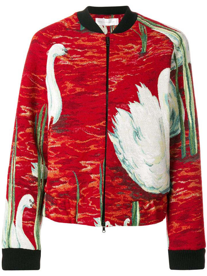 Victoria Victoria Beckham Embroidered Bomber Jacket - Multicolour