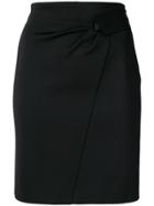 Givenchy Pleat Detail Skirt - 001 Black