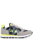 Sun 68 Panelled Runner Sneakers - Grey