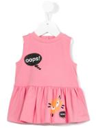 Fendi Kids - Speech Bubble Print Dress - Kids - Cotton/spandex/elastane - 18 Mth, Pink/purple