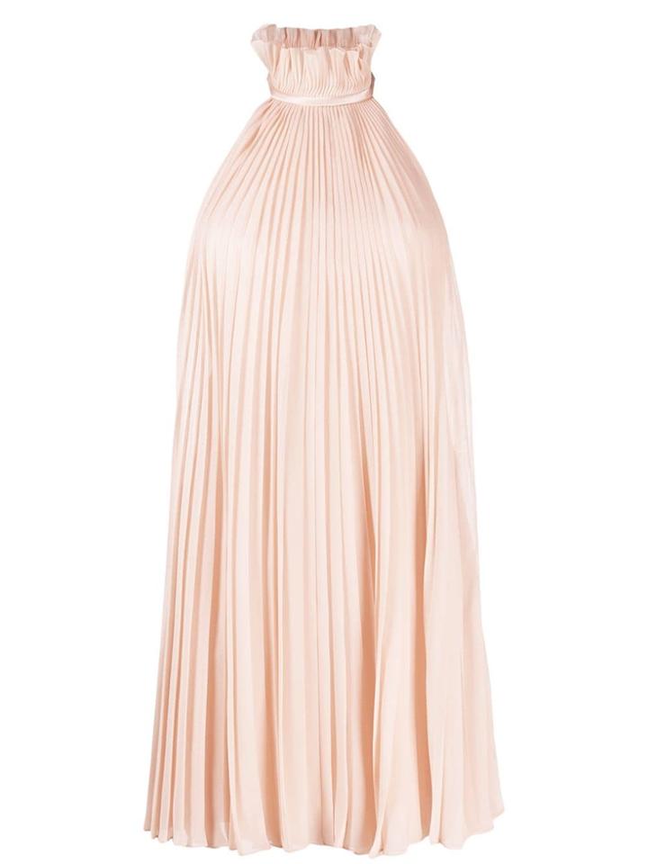 Givenchy Pleated Halterneck Dress - Pink