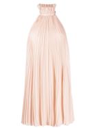 Givenchy Pleated Halterneck Dress - Pink