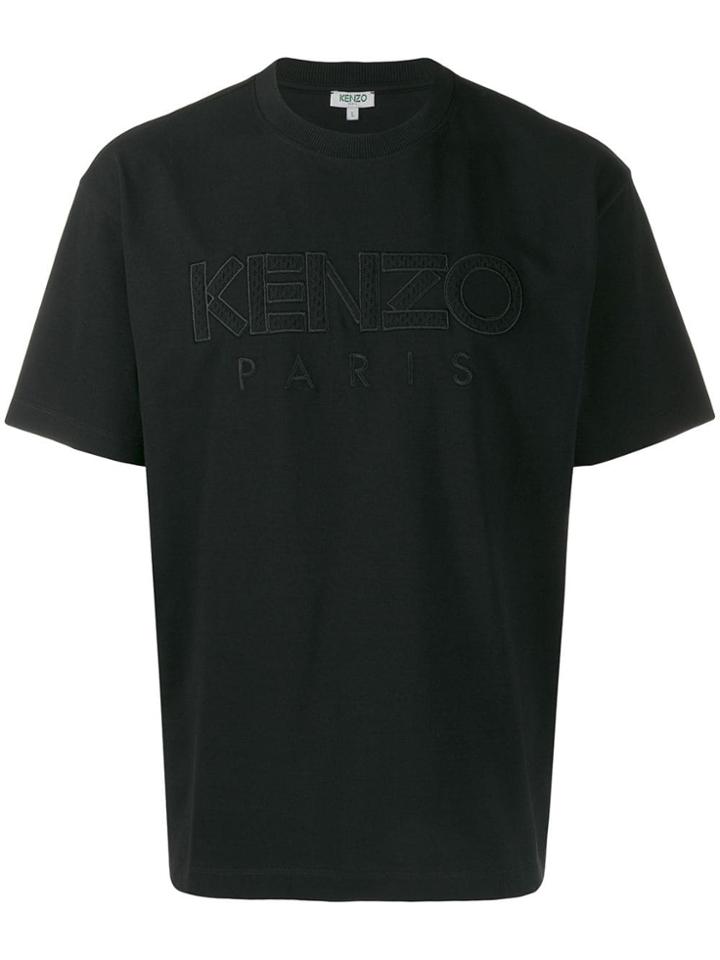 Kenzo Logo Stitched T-shirt - Black