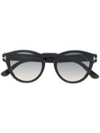 Tom Ford Eyewear Round Tinted Sunglasses - Black