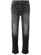 Hudson Faded Cropped Jeans - Black