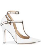 Henri Lepore Dezert Pointed Mary Jane Pumps - White
