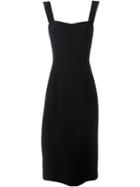 Dolce & Gabbana Fitted Sweet-heart Dress, Women's, Size: 40, Black, Viscose/acetate/spandex/elastane/silk