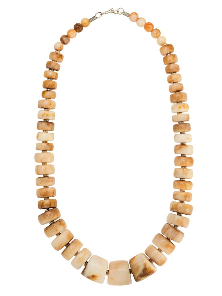 Olympiah Marrocos Geometric Necklace - Yellow & Orange