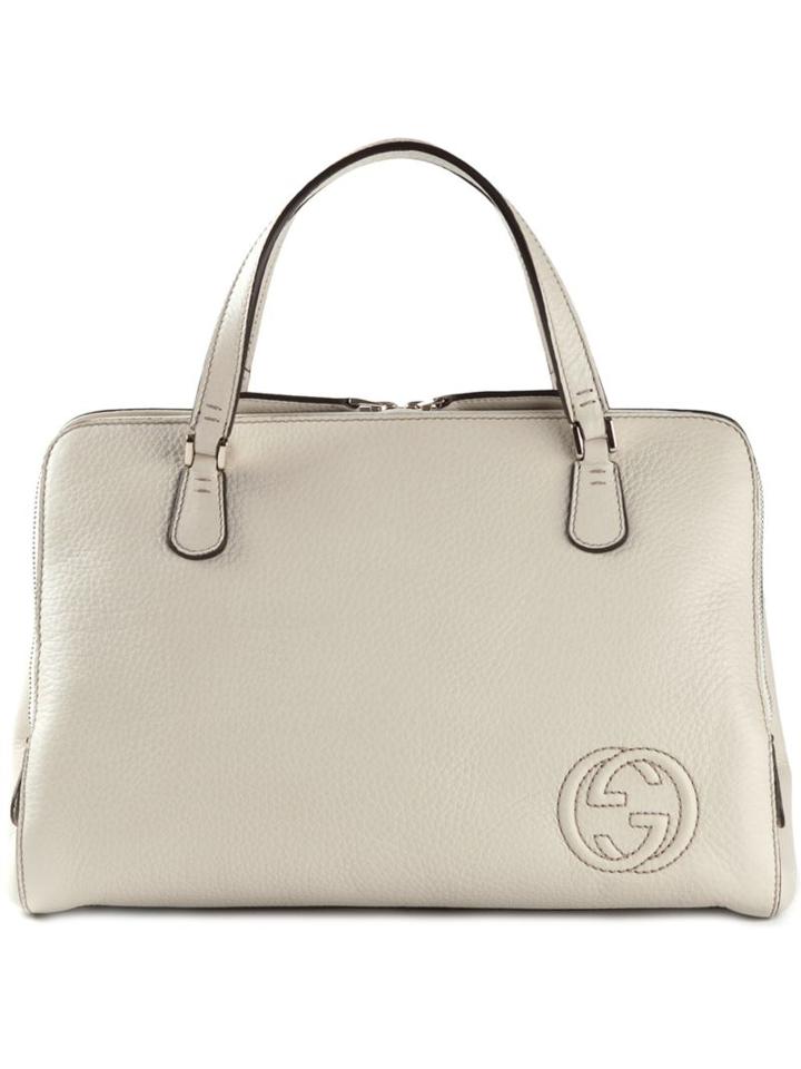 Gucci Embroidered Logo Tote