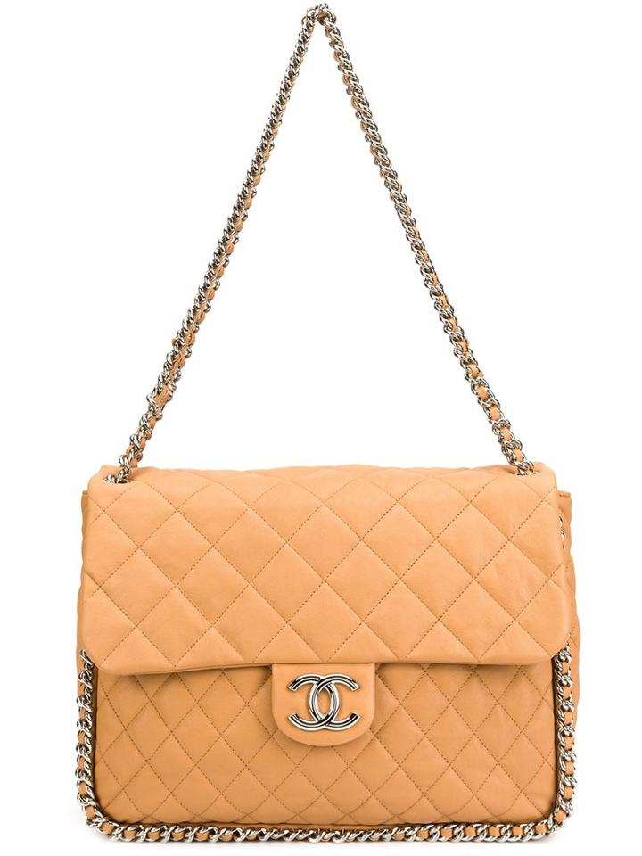 Chanel Vintage Maxi Flap Shoulder Bag, Women's, Brown