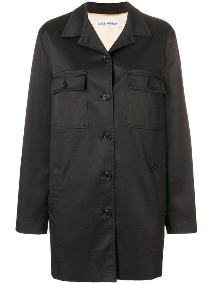 Dolce & Gabbana Pre-owned Single Breasted Coat - Black
