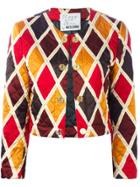 Moschino Vintage 'arlequin' Cropped Jacket - Multicolour