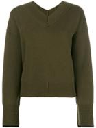 Helmut Lang Long-sleeve Fitted Sweater - Green