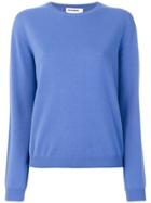 Jil Sander Long Sleeved Knitted Top - Blue