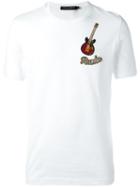 Dolce & Gabbana Rumba Guitar Patch T-shirt, Men's, Size: 50, White, Cotton