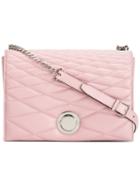 Bally Quilted Shoulder Bag, Women's, Pink/purple, Calf Leather