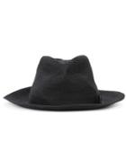 Y's 'fold Braid' Hat, Women's, Black, Raffia/polyester