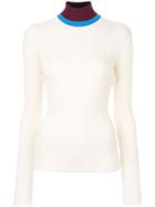 Calvin Klein 205w39nyc High Neck Slim-fit Jumper - White