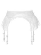Lascivious 'kitty' Suspender Belt - White