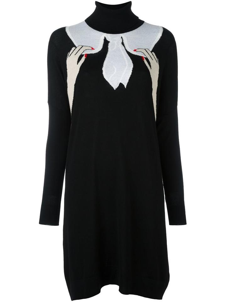 Vivetta 'mandarino' Sweater Dress, Women's, Size: 42, Black, Virgin Wool