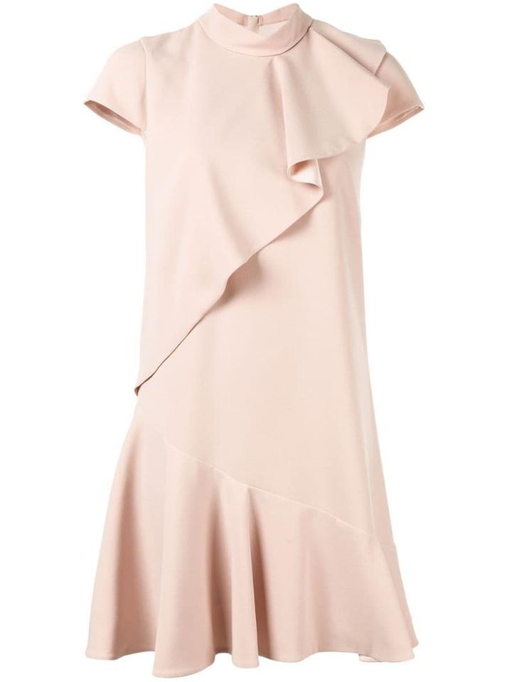 Paule Ka Ruffle-trim Midi Dress - Pink