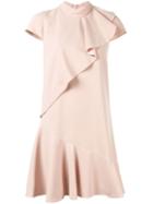 Paule Ka Ruffle-trim Midi Dress - Pink