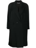 Alessandra Rich Blazer Midi Coat - Black